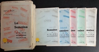 Item #H31547 32 issues of La Semaine en Afrique Occidentale Francaise (May 4, 1958 - March 28,...