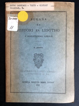 Item #H31571 Sesotho language book on the history of Lesotho; Bukana ea Histori ea Lesotho, e...