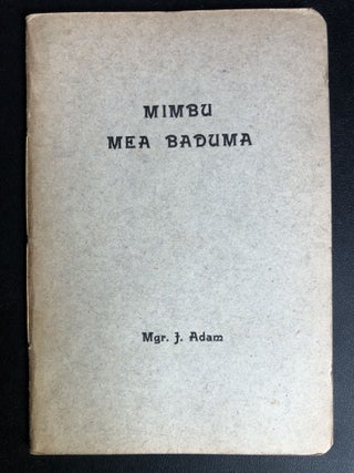 Item #H31595 Gabon Bantu Luganda Catholic prayer book: Mimbu mea Baduma (Vicariat apostolique de...