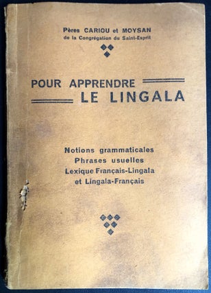 Item #H31603 Pour Apprendre Le Lingala. Peres Cariou et Moysan