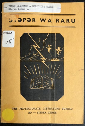 Item #H31622 "The Creation of the World" in Temne; Oteper Wa Raru