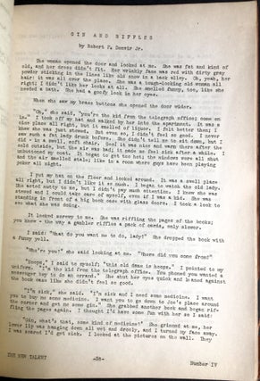 The New Talent, The Advance Guard Quarterly no. IV, March 1934
