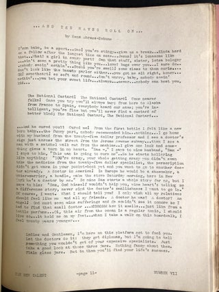 The New Talent, The Advance Guard Quarterly no.VII, January - February - March 1935 -- contributor's copy