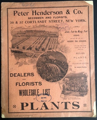 Item #H31671 1896 catalog of bulbs, plants and flower seeds. Peter Henderson, Co