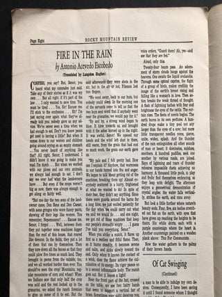 Rocky Mountain Review, Spring 1938, Vol. 2 no. 4