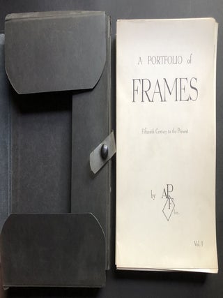 A Portfolio of Frames, Fifteenth Century to the Present, Vol. I (1961) & A Catalogue of Frames (1973) with additonal brochures & catalog