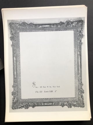 A Portfolio of Frames, Fifteenth Century to the Present, Vol. I (1961) & A Catalogue of Frames (1973) with additonal brochures & catalog