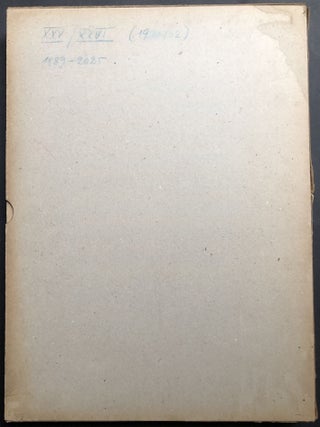 Item #H31987 Veröffentlichungen der Gesellschaft für Typenkunde des XV. Jahrhunderts. Jahrgang...