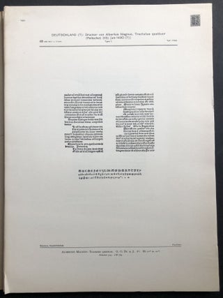 Veröffentlichungen der Gesellschaft für Typenkunde des XV. Jahrhunderts. Jahrgang XXIII-XXIV, 1929/1930, Tafel 1794-1888