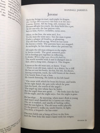 Analects, Vol. 1 no. 1, October 1960