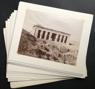 Item #H32077 21 large photographs ca. 1890 of Egyptian monuments, antiquities, mosques, people....