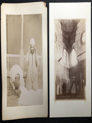 21 large photographs ca. 1890 of Egyptian monuments, antiquities, mosques, people