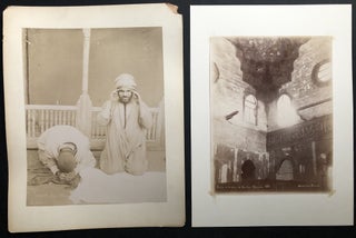 21 large photographs ca. 1890 of Egyptian monuments, antiquities, mosques, people