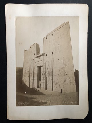 21 large photographs ca. 1890 of Egyptian monuments, antiquities, mosques, people