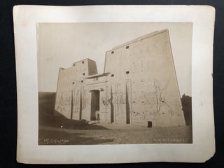 21 large photographs ca. 1890 of Egyptian monuments, antiquities, mosques, people
