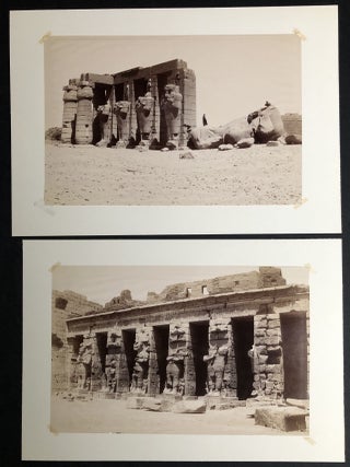 21 large photographs ca. 1890 of Egyptian monuments, antiquities, mosques, people