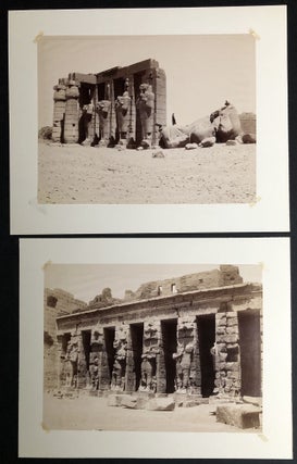 21 large photographs ca. 1890 of Egyptian monuments, antiquities, mosques, people