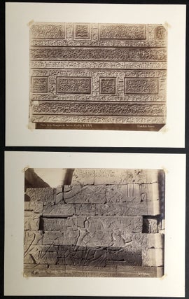 21 large photographs ca. 1890 of Egyptian monuments, antiquities, mosques, people