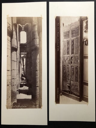 21 large photographs ca. 1890 of Egyptian monuments, antiquities, mosques, people