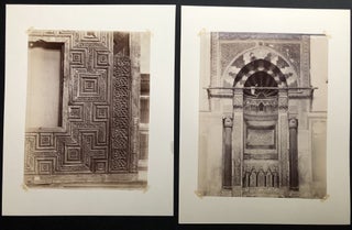 21 large photographs ca. 1890 of Egyptian monuments, antiquities, mosques, people