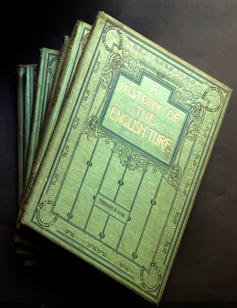 Item #H32185 A History of the English Turf, 3 volumes in 6 (each volume with Div. I & II). Theodore Andrea Cook.