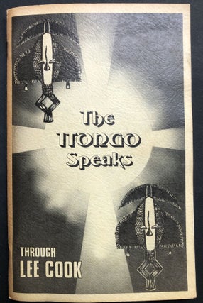 Item #H32201 The Itongo Speaks -- inscribed. Lee Cook
