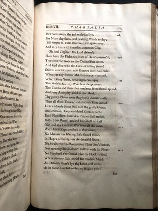 Lucan's Pharsalia, translated into English by Nicholas Rowe