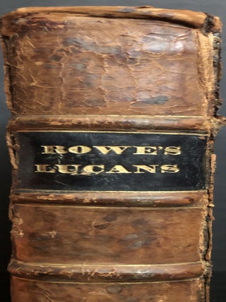 Lucan's Pharsalia, translated into English by Nicholas Rowe