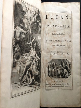 Lucan's Pharsalia, translated into English by Nicholas Rowe