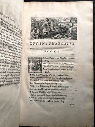 Lucan's Pharsalia, translated into English by Nicholas Rowe