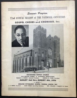 Item #H32331 1954 Souvenir Program, 22nd Annual Session of the National Convention of Gospel...