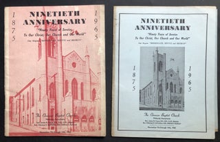 Item #H32334 Book & program, Ninetieth Anniversary Ebenezer Baptist Church 1875-1965, Wylie Ave....