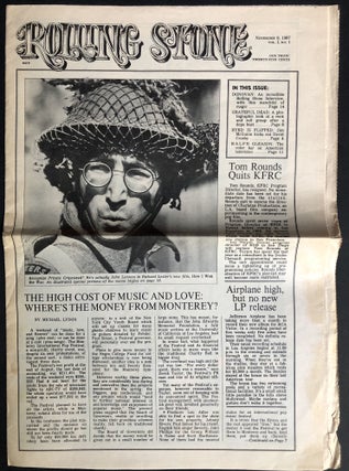 Item #H32350 Rolling Stone, Vol. 1 no. 1, November 9, 1967