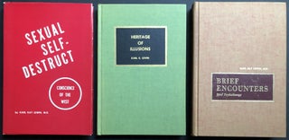 Item #H32370 3 inscribed books: Heritage of Illusions, Sexual Self-Destruct, Brief Encounters....