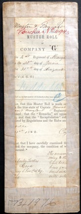 Item #H32562 Muster Roll of Company G, 2nd Maryland Volunteers, June-August 1862, Bull Run etc