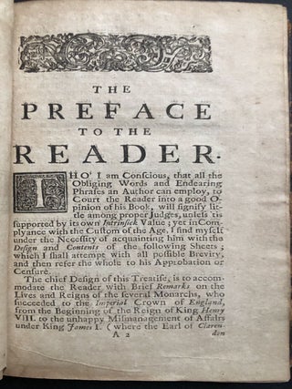 Remarks upon the Reigns of Several of our English Princes; with the Characters of their Favourites...