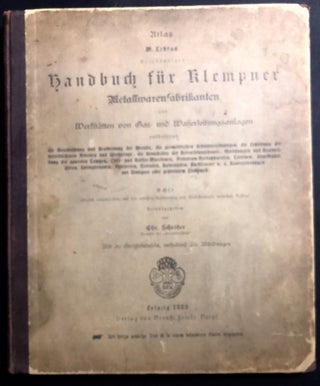 Item #H32634 1889 "Atlas" plate volume for Vollständiges Handbuch für Klempner,...
