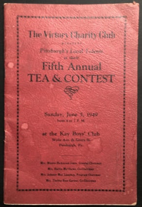 Item #H32643 1949 Pittsburgh Hill District souvenir program Victory Charity Club 5th Annual Tea &...