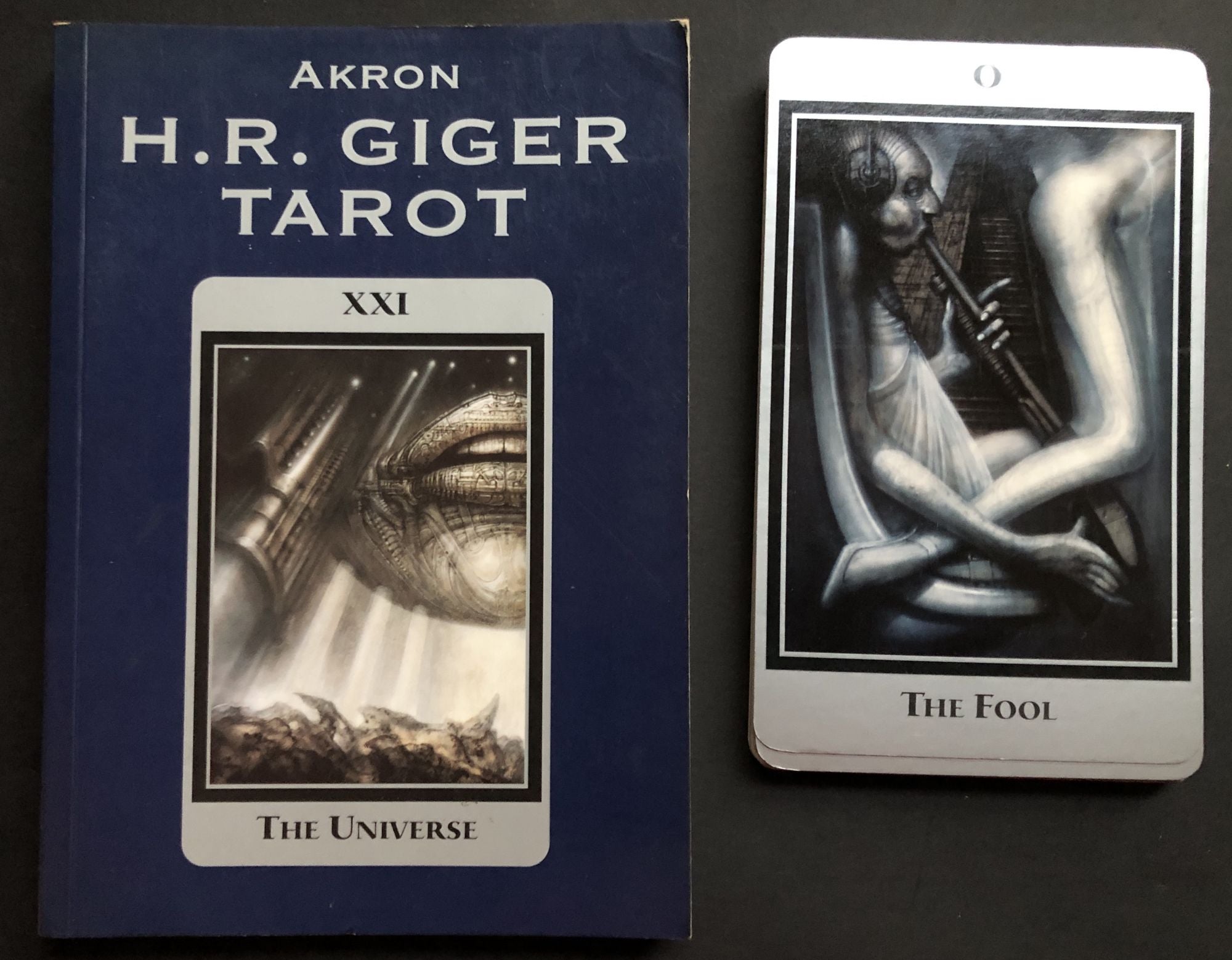 H. R. Giger Tarot, book and the 22 Major Arcana cards | H. R. Giger