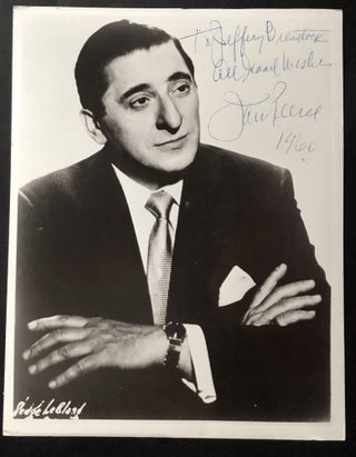 Item #H32697 1960 8x10 photo portrait of operatic tenor Jan Peerce, inscribed. Jan Peerce