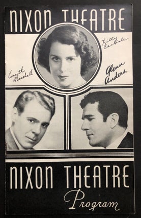 Item #H32712 1938 Nixon Theatre program "Three Waltzes" signed by Kitty Carlisle, Everett...