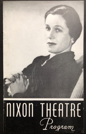 Item #H32715 1940 Nixon Theatre program "No Time for Comedy" signed by Katharine Cornell and...