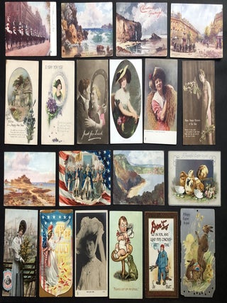 65 Tuck postcards from the 1900s: Thanksgiving, Easter, Christmas, Valentines, New Years, UK scenes, Cartoons, Beautiful Women, etc.