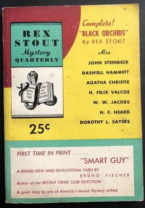 Item #H32852 Rex Stout Mystery Quarterly No. 1, Spring 1945 with "Smart Guy" by Bruno Fischer....