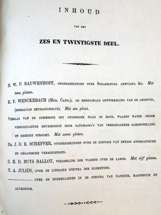 Verhandelingen der Koninklijke Akademie van Wetenschappen, Vol. 26, 1888