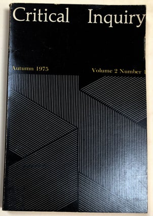 Item #H32951 Critical Inquiry, Vol. 2 no. 1, Autumn 1975 with Bellow's "A World Too Much With...