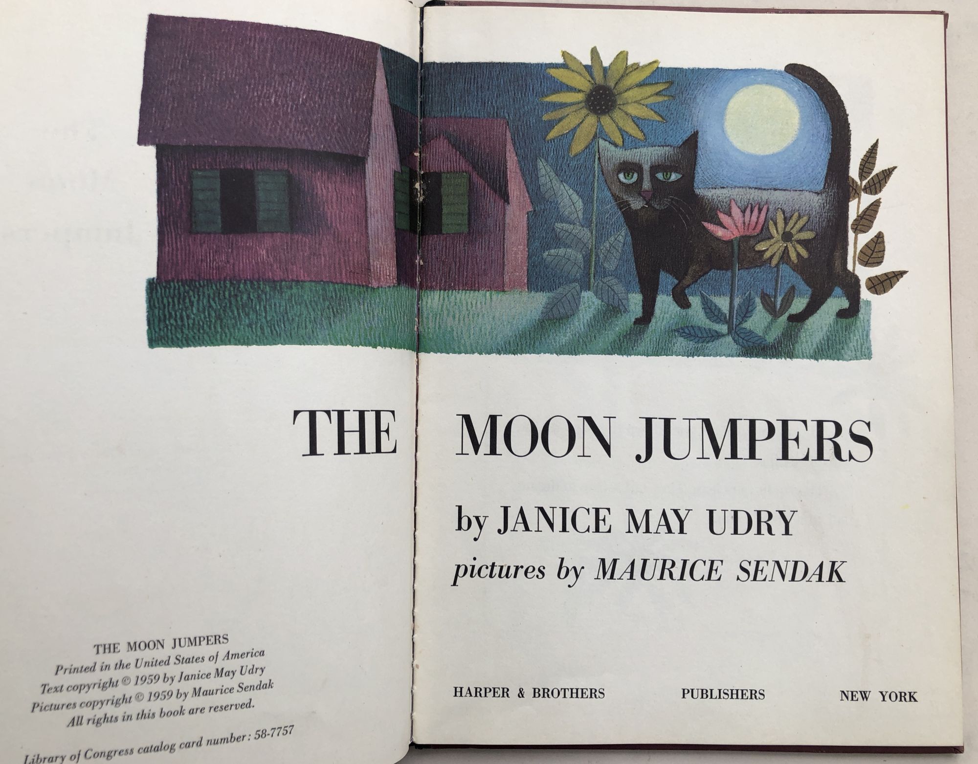 The Moon Jumpers | Janice May Udry, Maurice Sendak | First Printing