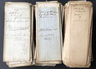 Item #H33116 Large group of 238 petitions for tavern licenses in Indiana County, PA, 1814-1865....