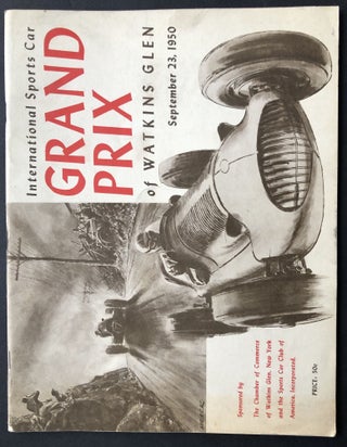 Item #H33137 Souvenir program 1950 Watkins Glen NY Grand Prix, 3rd Annual
