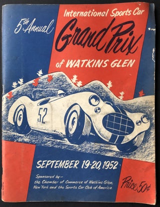 Item #H33140 Souvenir program 1952 Watkins Glen NY Grand Prix, 5th Annual